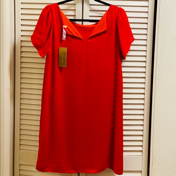 Bright orange summer dress - Picture 2 of 7